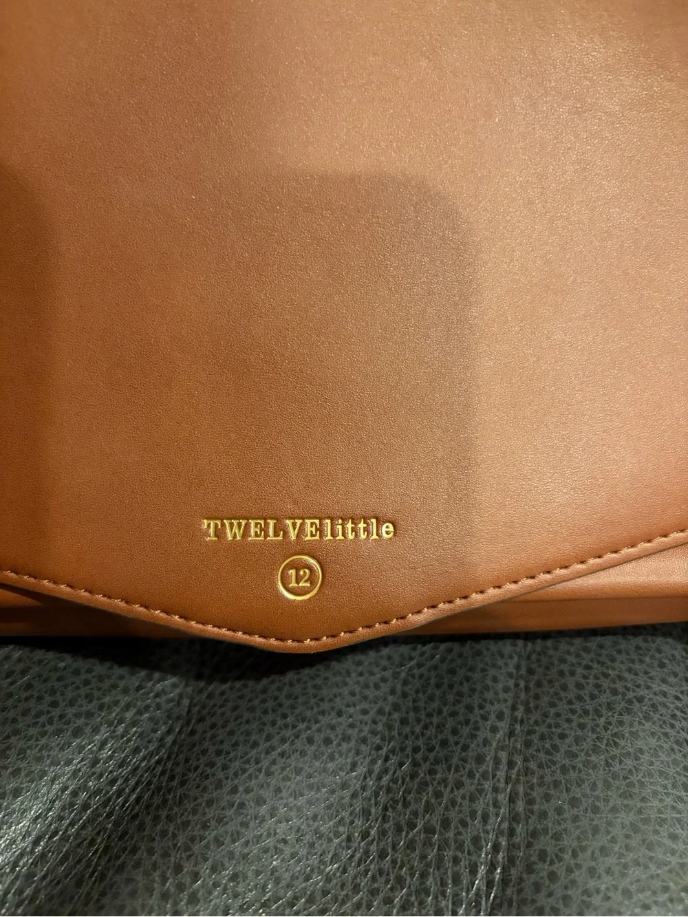 TwelveLittle Brown Leather Crossbody Bag